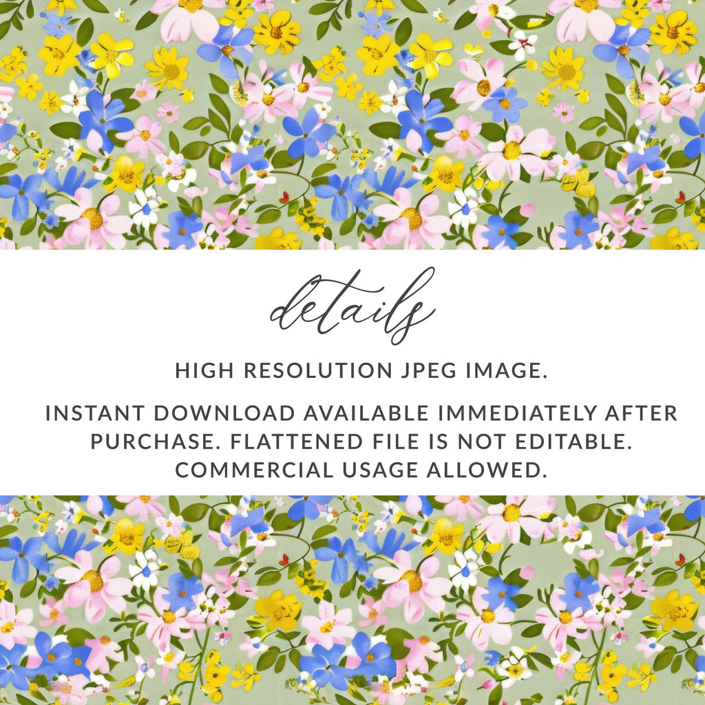 Colorful Floral Design High Resolution JPEG Image