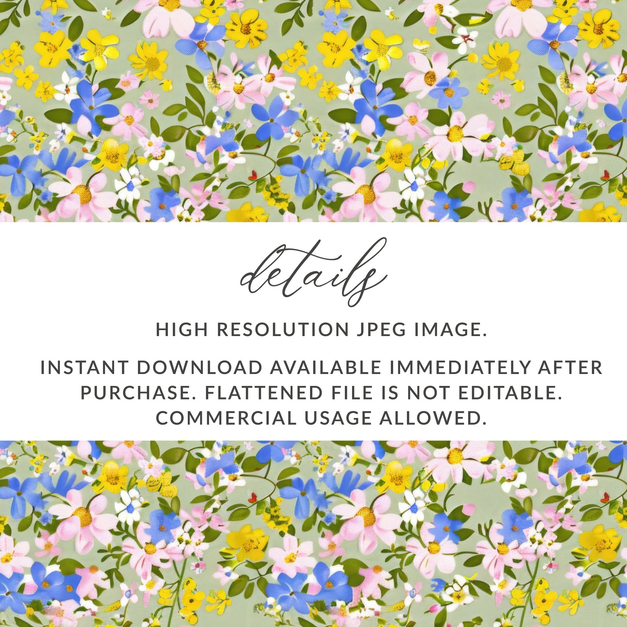 Colorful Floral Design High Resolution JPEG Image