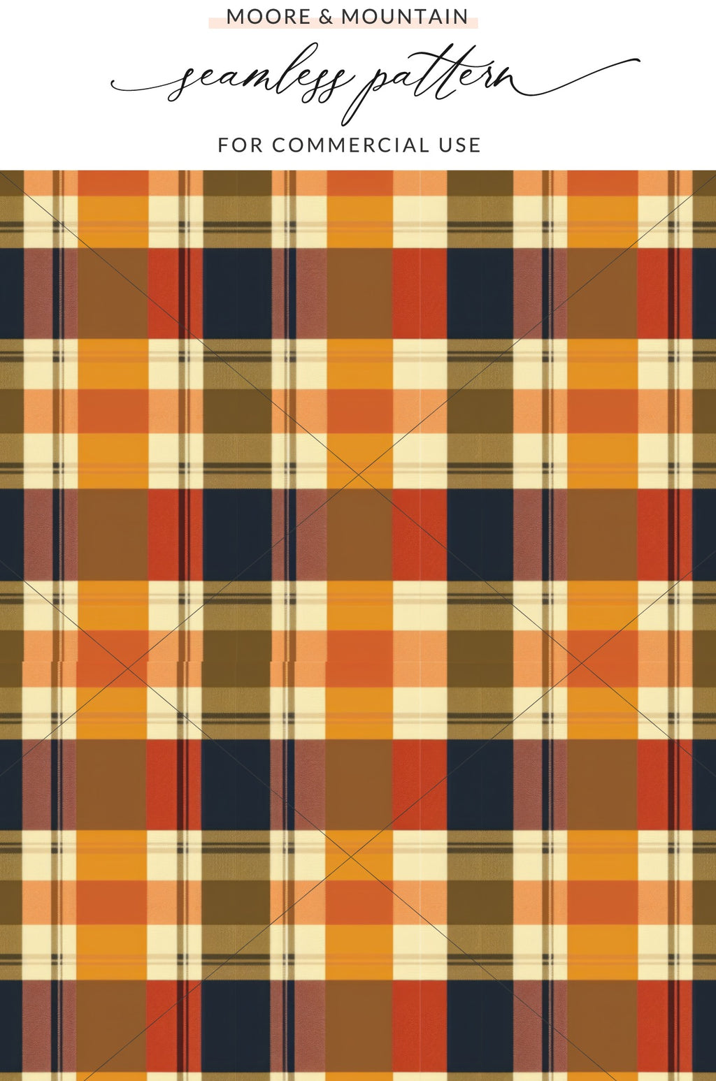 Moore & Mountain seamless pattern for commercial use