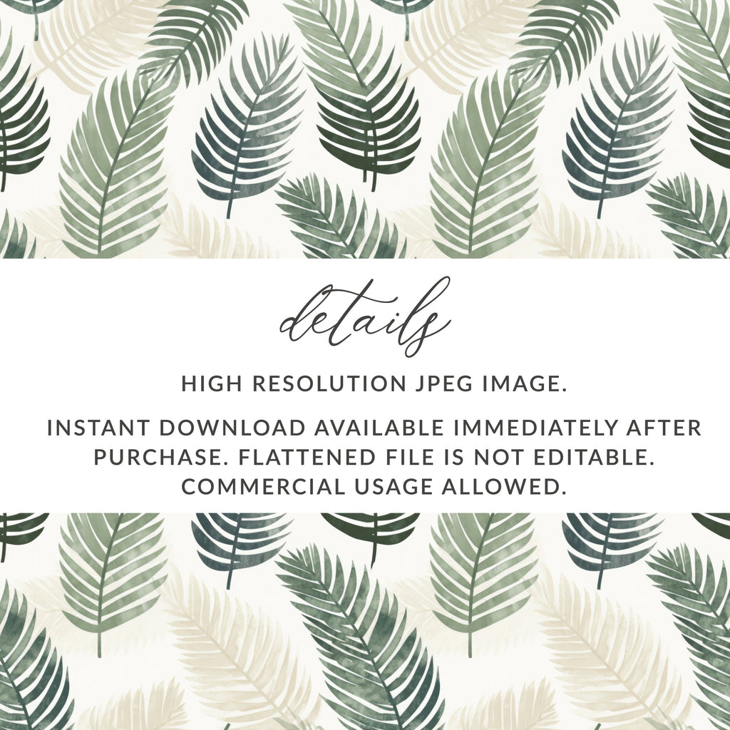 High Resolution JPEG Instant Download Leaf Pattern
