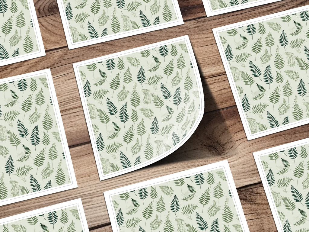 Green Leaf Patterned Design for Wallpaper Decor Product