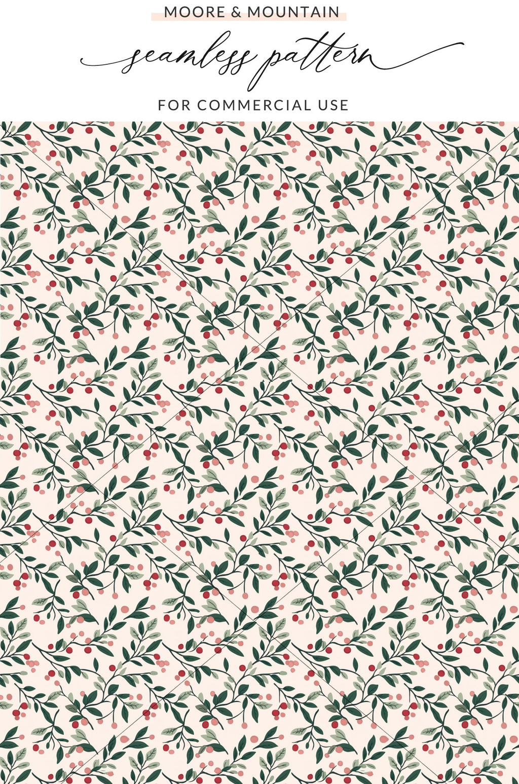Seamless Floral Pattern for Commercial Use Design