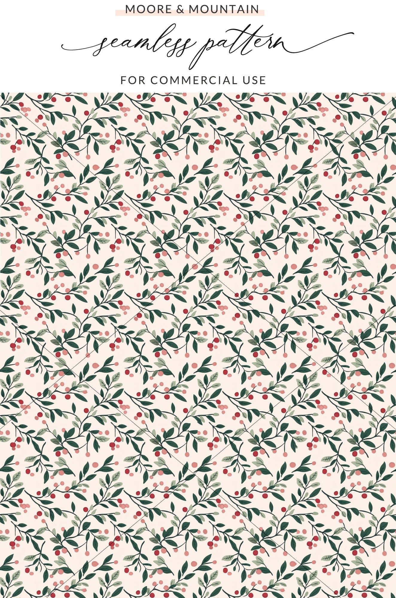 Seamless Floral Pattern for Commercial Use Design