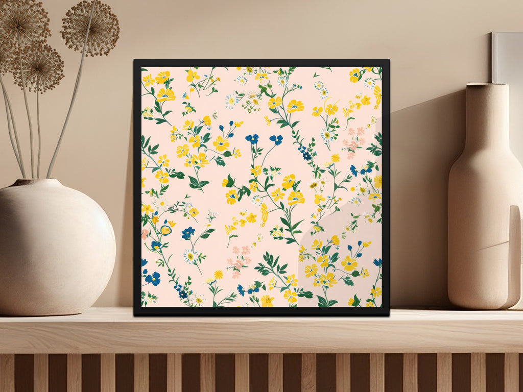 Vibrant Floral Print Wall Art for Home Decor
