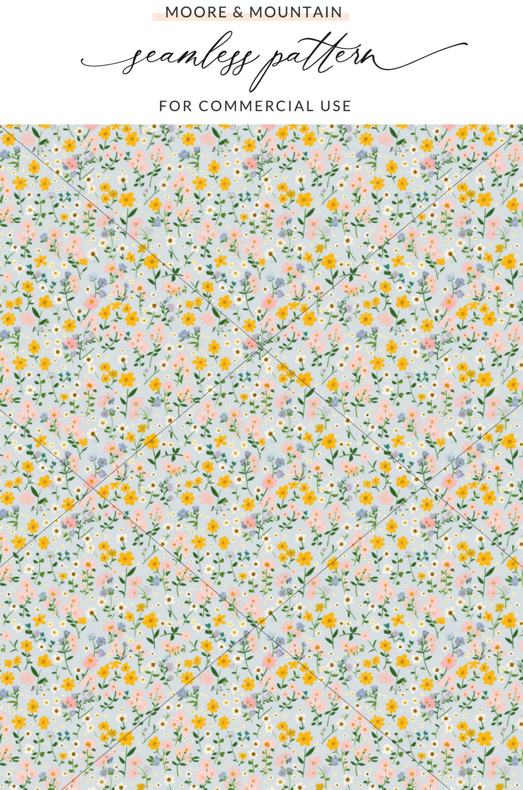 Floral Seamless Pattern for Commercial Use Design