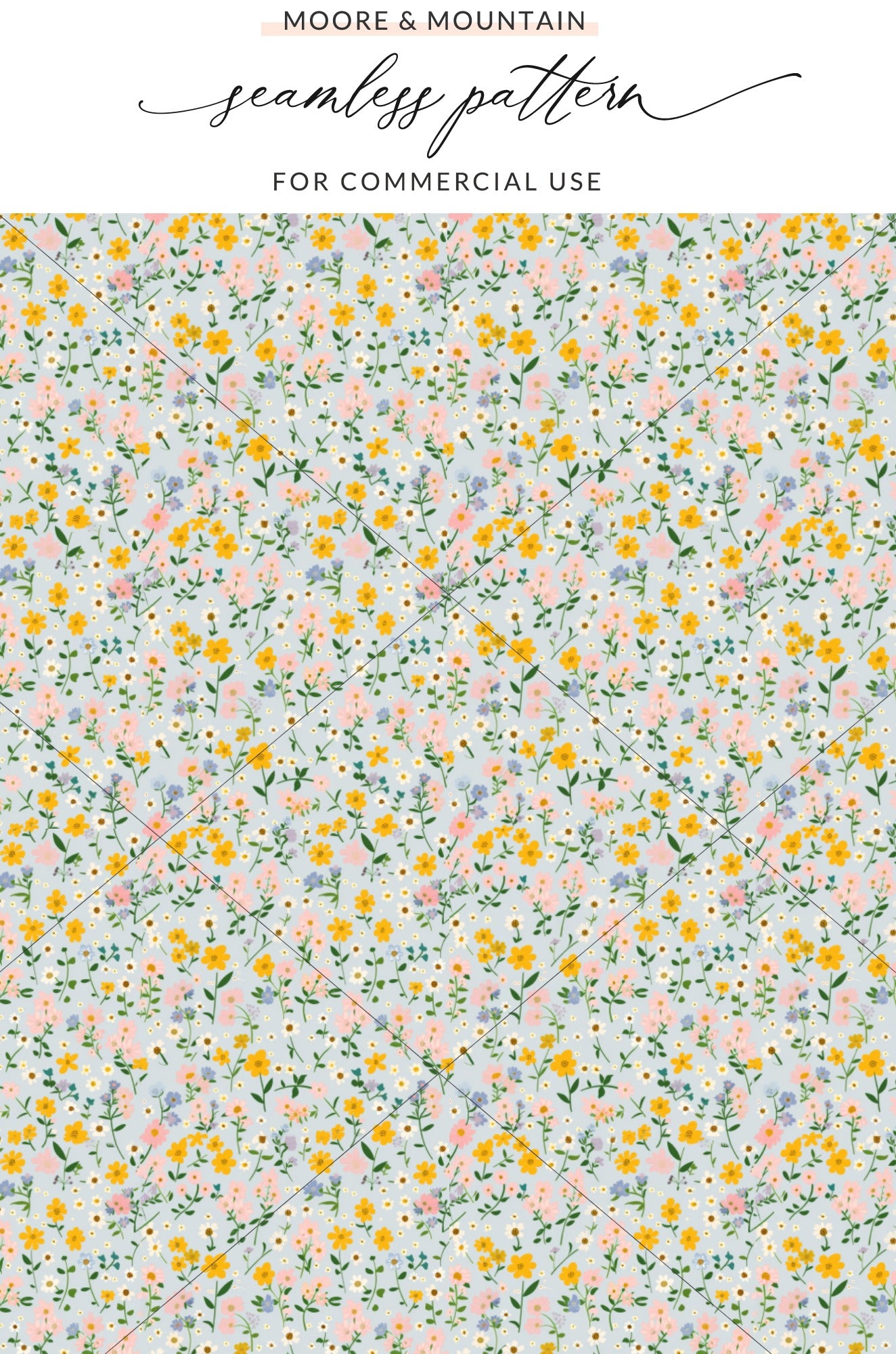 Floral Seamless Pattern for Commercial Use Design