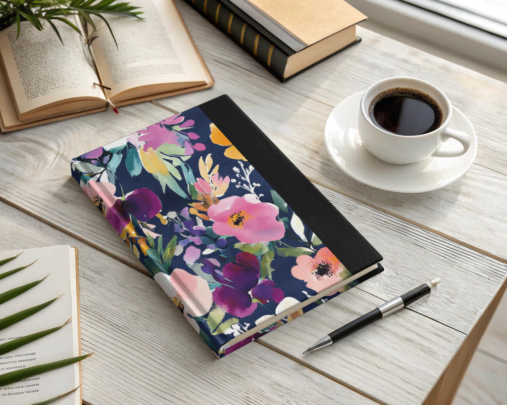 Elegant Floral Design Hardcover Journal for Everyday Use