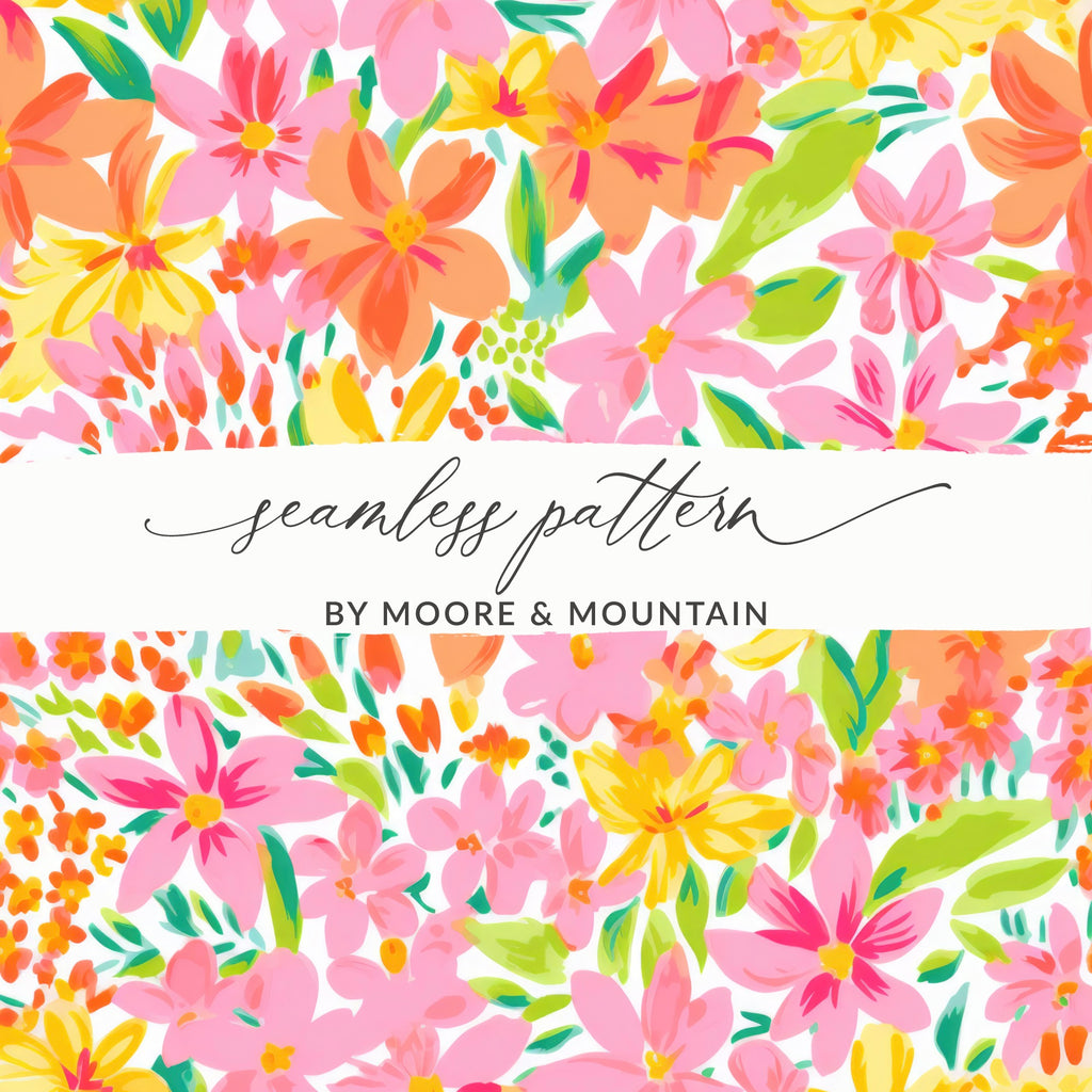 Floral Seamless Pattern by Moore & Mountain Design