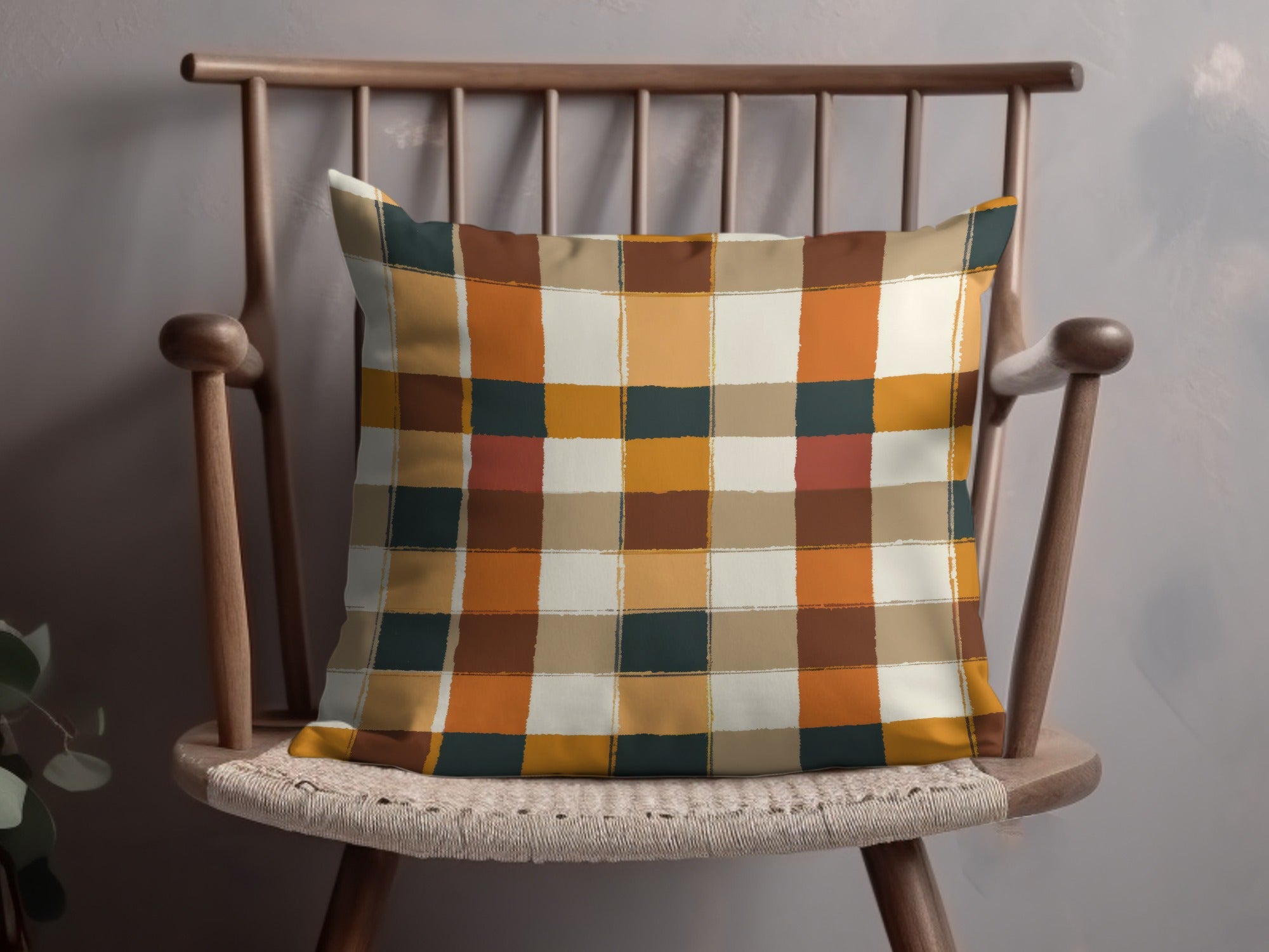 Colorful Patchwork Pattern Throw Pillow product