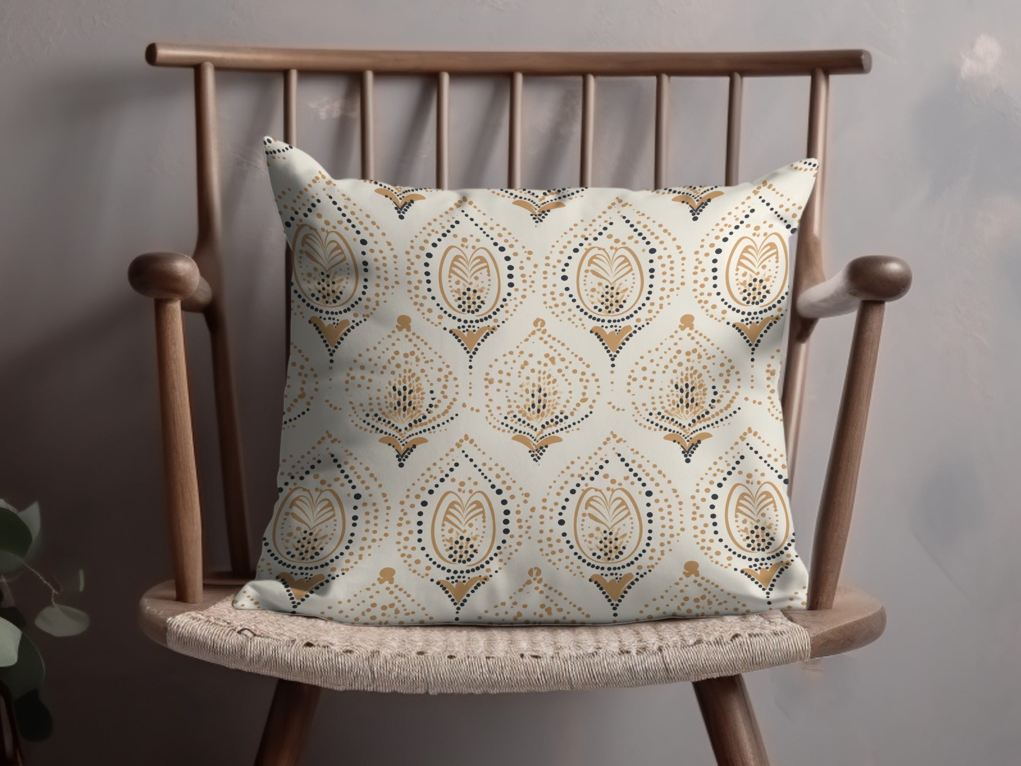 Elegant Ornate Patterned Decorative Throw Pillow Product