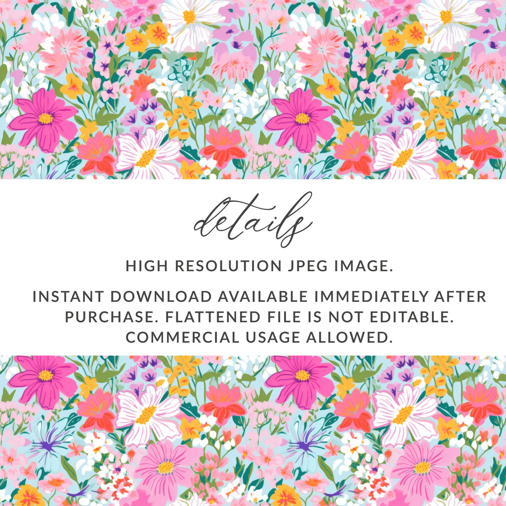 Floral High Resolution JPEG Image Instant Download