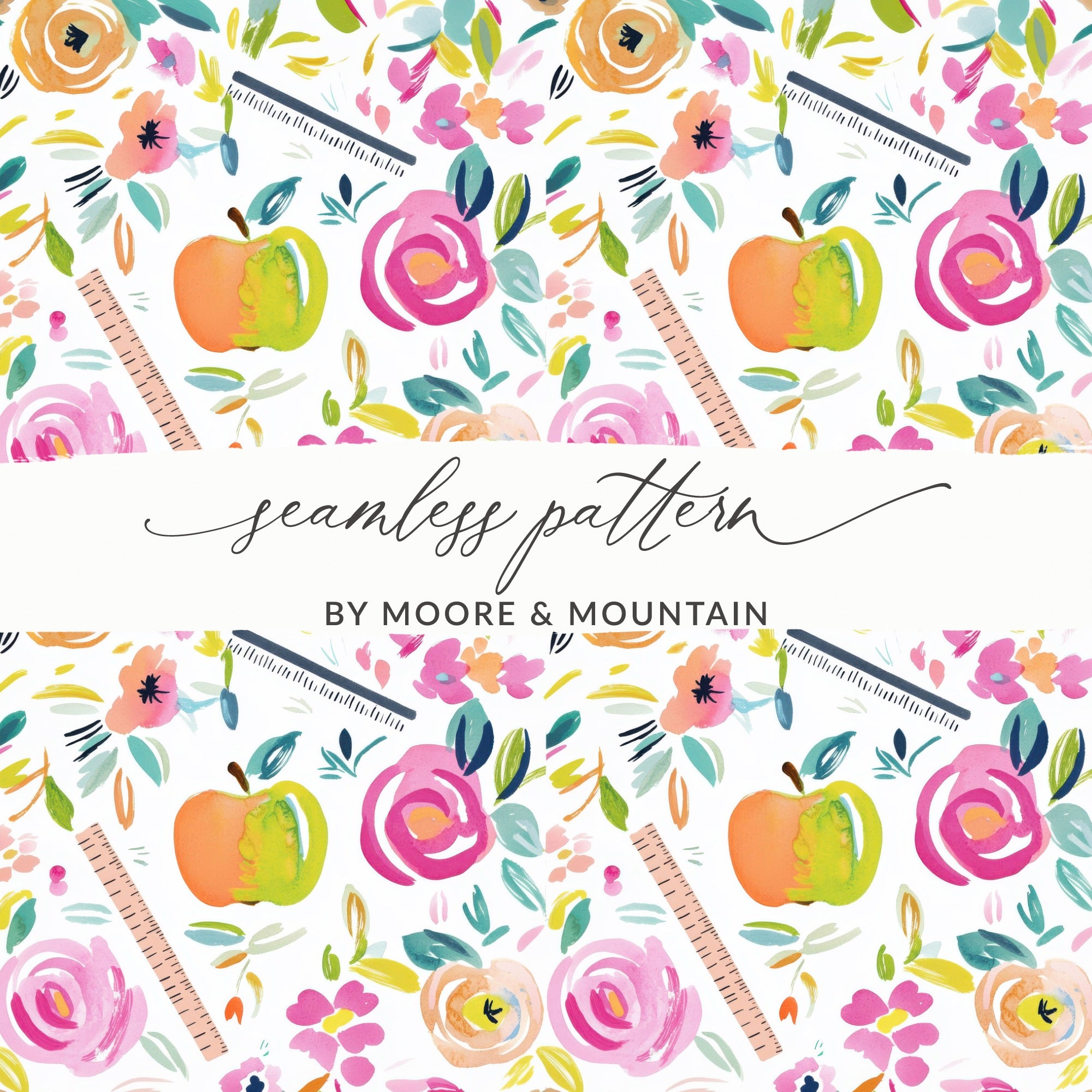 Seamless Pattern by Moore and Mountain Digital Design
