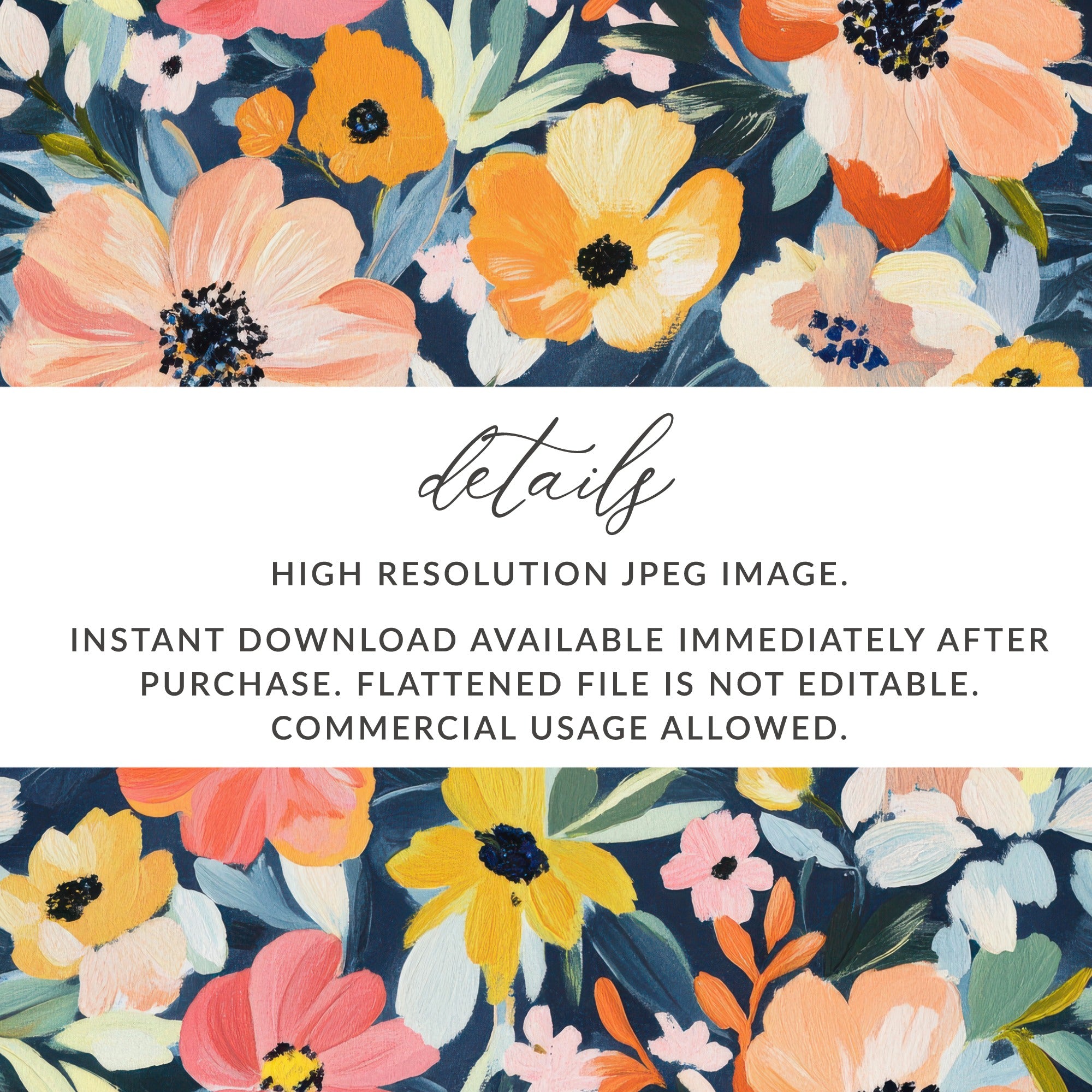 High Resolution Floral Instant Download Artwork