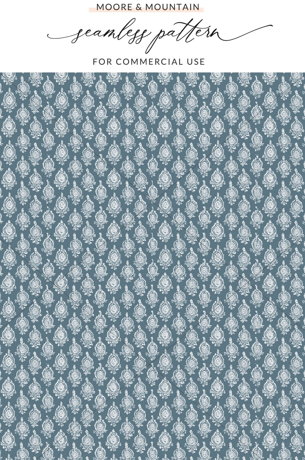 Elegant Blue and White Seamless Pattern Design