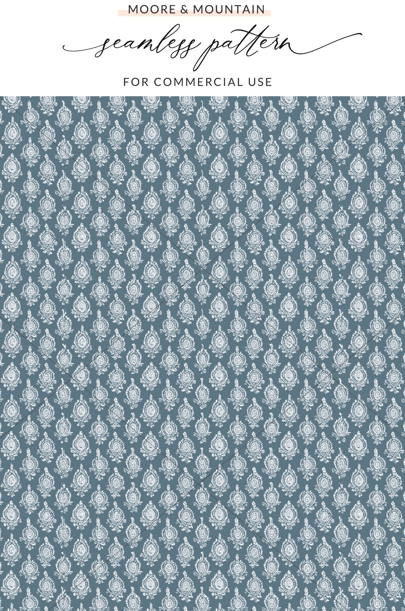 Elegant Blue and White Seamless Pattern Design