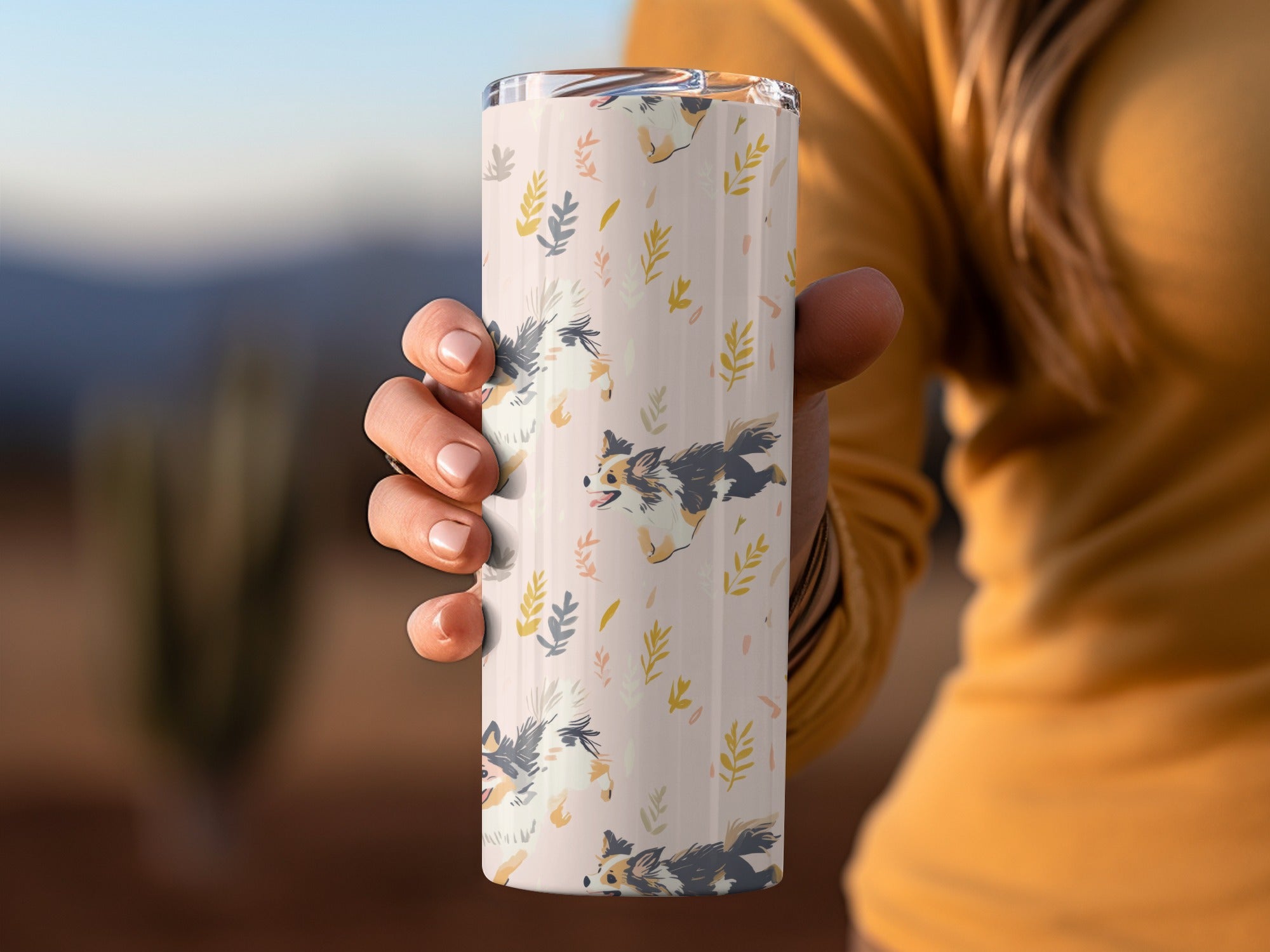 Papillon Dog Digital Seamless Pattern, Cute Puppy Floral Design, Pet Lover Gift, Animal Repeat Pattern, Digital Download