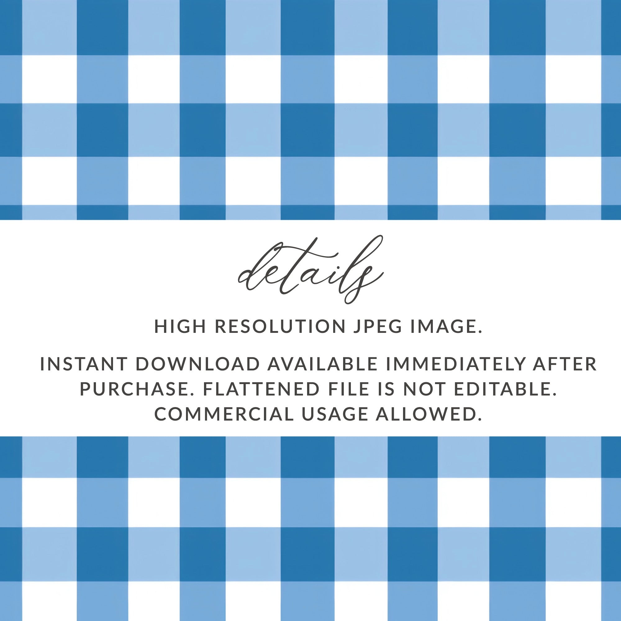 High Resolution Blue Gingham Pattern JPEG Image Download