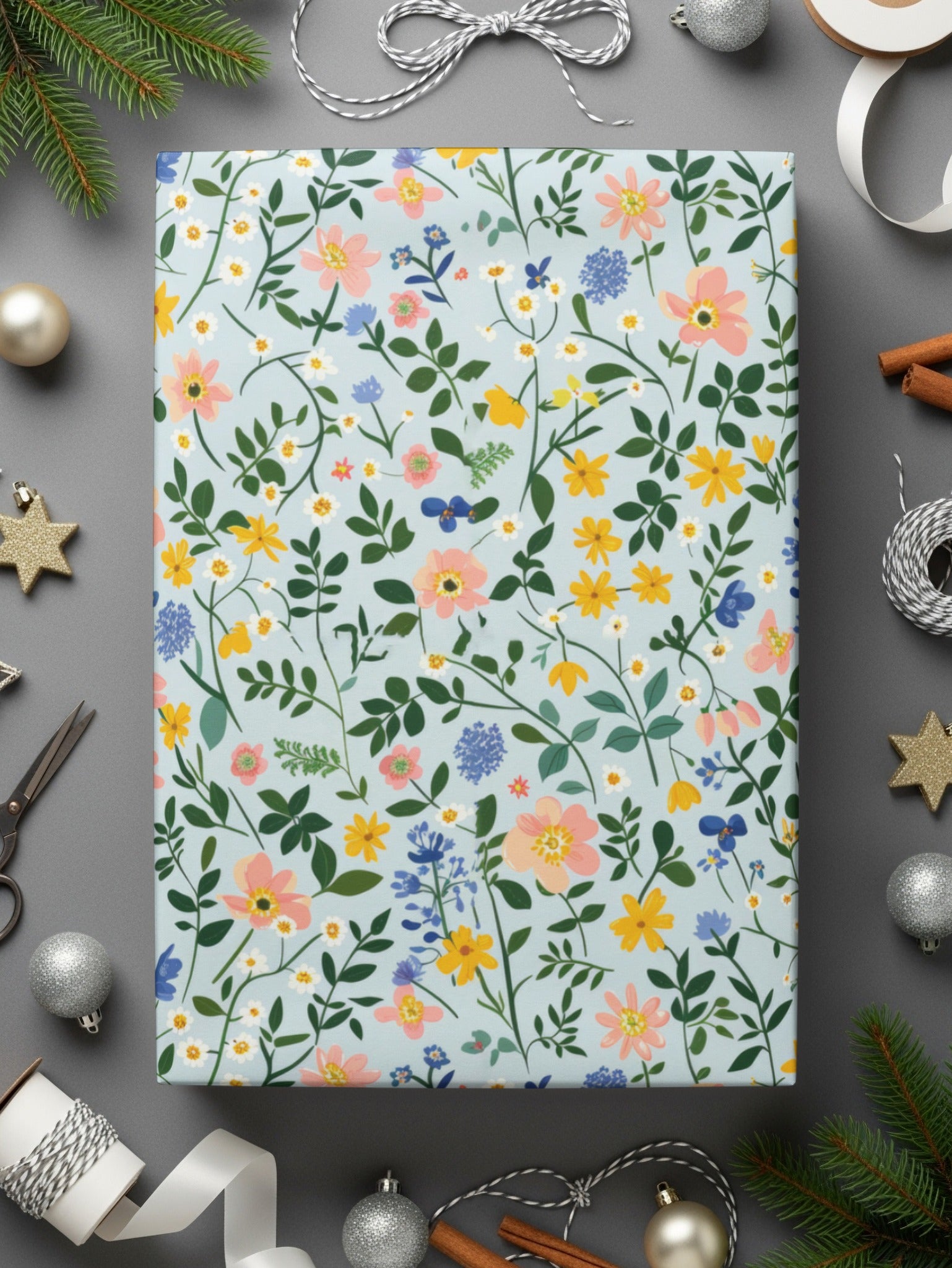 Floral Pattern Gift Wrapping Paper for Special Occasions
