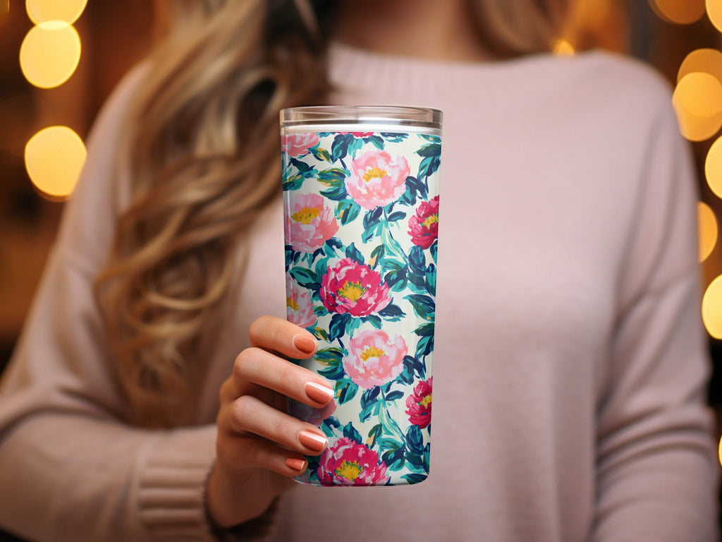 Beautiful Floral Print With Dark Green Leaves Digital - Moore and Mountain