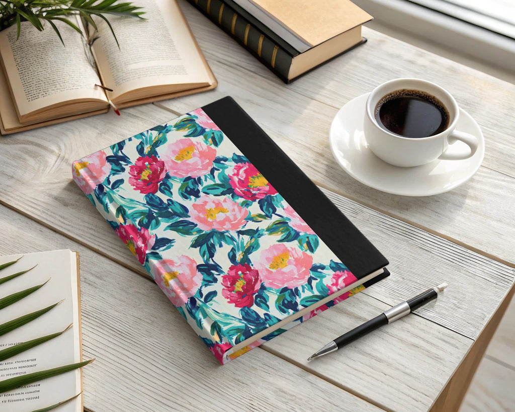 Beautiful Floral Print With Dark Green Leaves Digital - Moore and Mountain