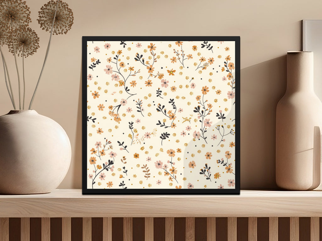Elegant Floral Patterned Wall Art for Home Decor