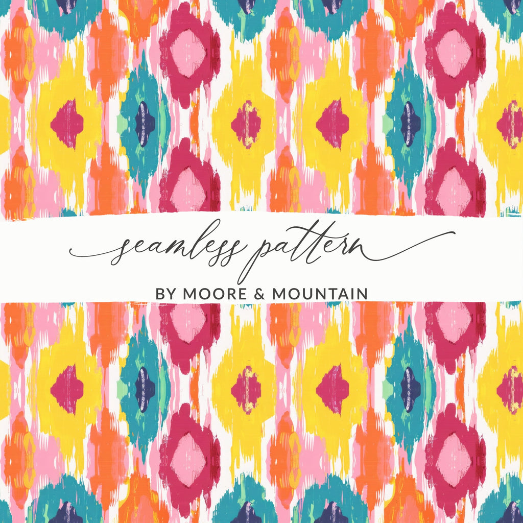 Vibrant Multicolor Seamless Pattern by Moore & Mountain