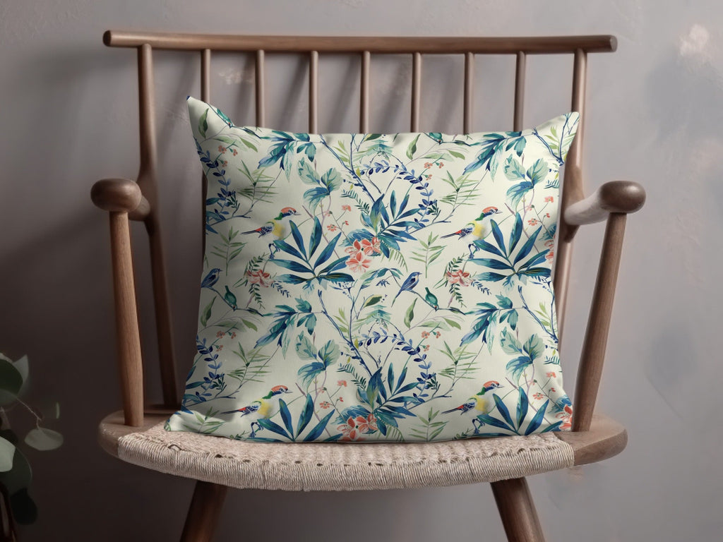 Bird Floral Seamless Pattern Digital Download, Botanical Print, Tropical Flower Design, Fabric Design, Background Texture - Moore and Mountain