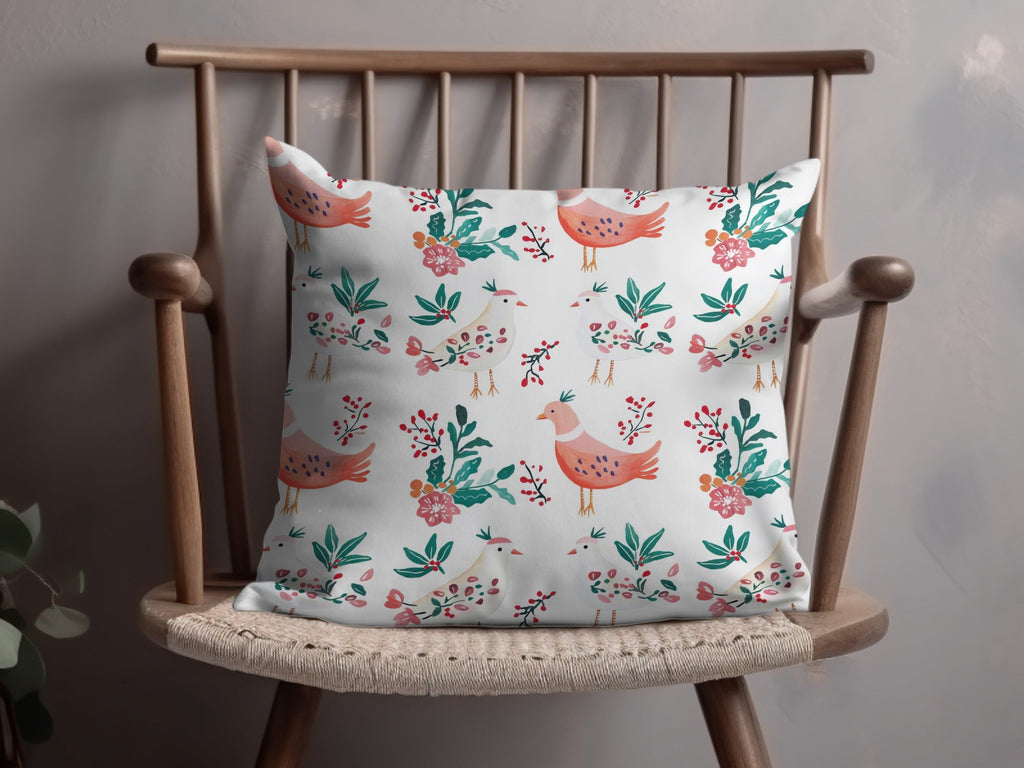 Birds Flowers Repeat Pattern Nature Inspired Design Digital - Moore and Mountain