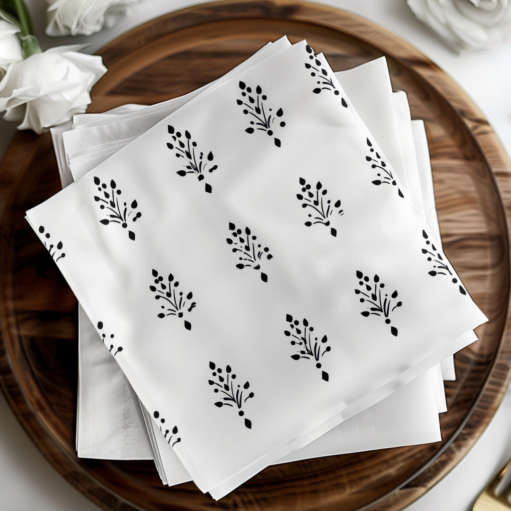 Black and White Abstract Doodle Digital Art Print, Geometric Pattern, Minimalist Design, Modern Home Decor, Printable Wall Art - Moore and Mountain