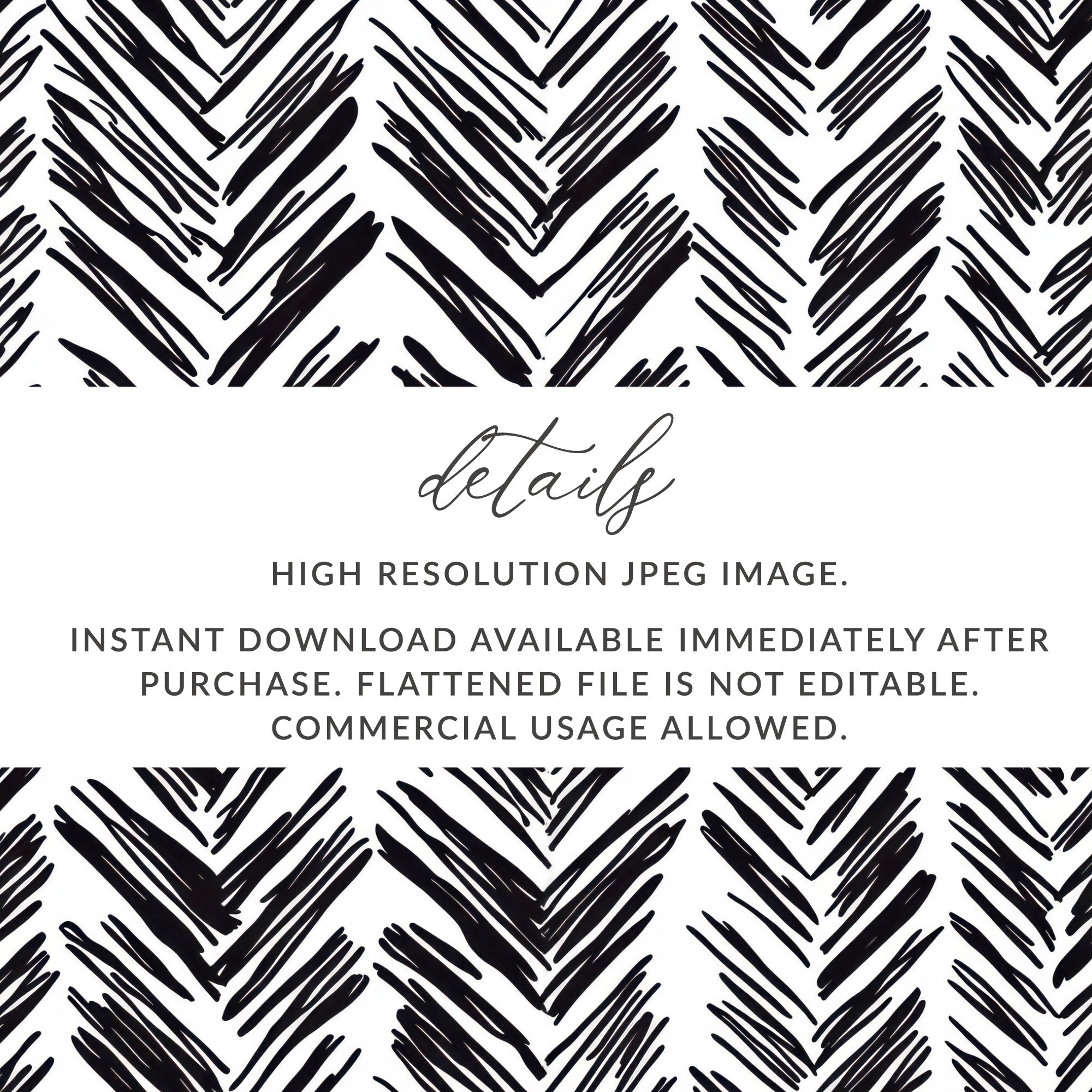 Black and White Abstract Doodle Geometric Digital Paper, Seamless Pattern for Crafts, Fabric, Background, Printable Art - Moore and Mountain