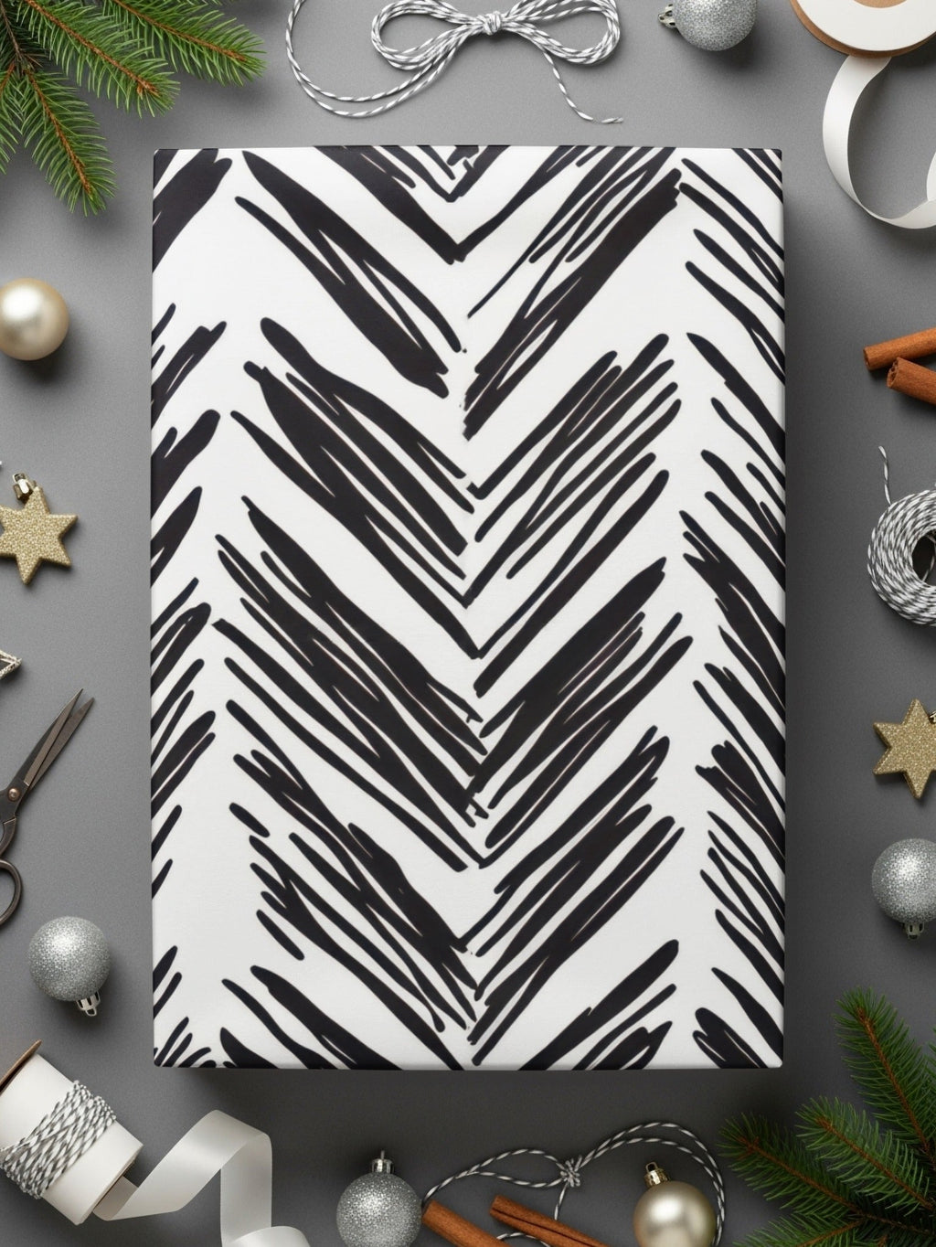 Black and White Abstract Doodle Geometric Digital Paper, Seamless Pattern for Crafts, Fabric, Background, Printable Art - Moore and Mountain