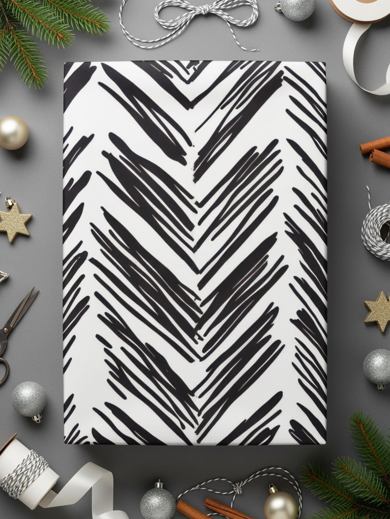 Black and White Abstract Doodle Geometric Digital Paper, Seamless Pattern for Crafts, Fabric, Background, Printable Art - Moore and Mountain