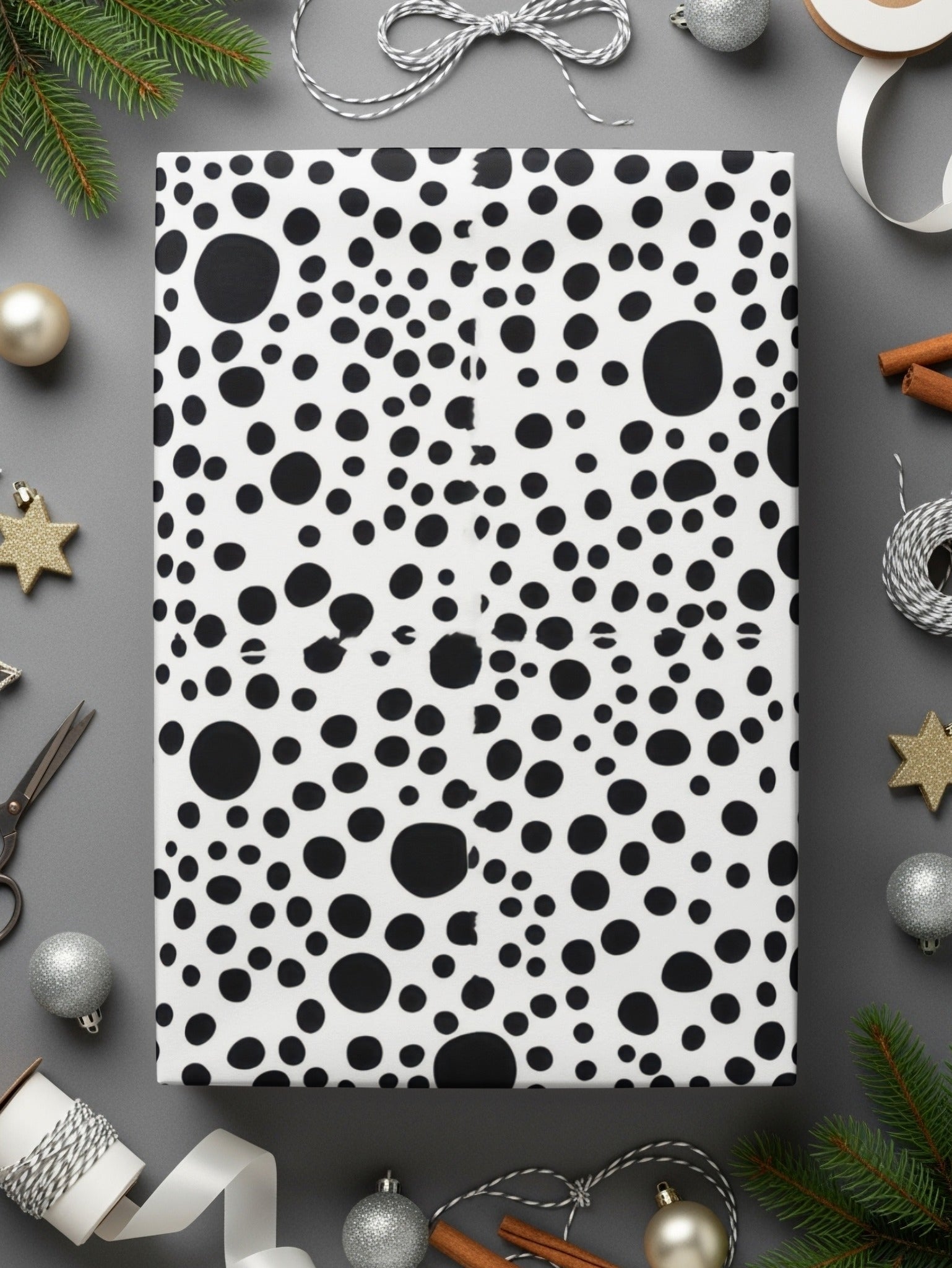 Black and White Abstract Doodle Modern Circles Pattern Simple - Moore and Mountain