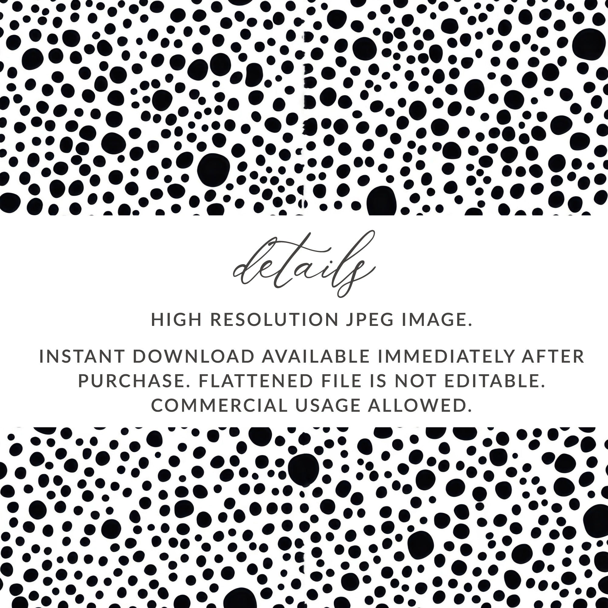 Black and White Abstract Doodle Modern Circles Pattern Simple - Moore and Mountain