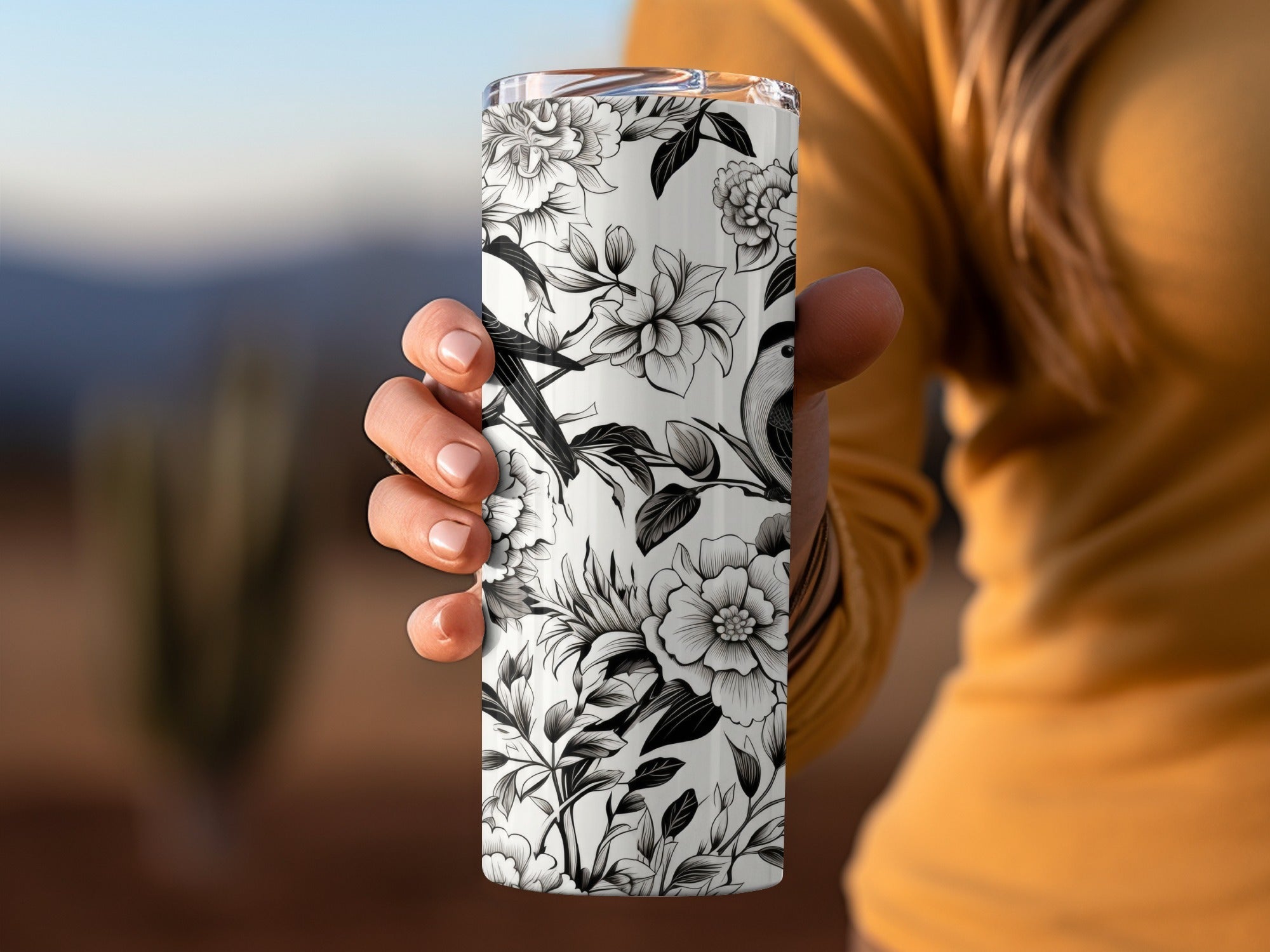 Black and White Bird Toile Seamless Pattern Modern Chinoiserie - Moore and Mountain