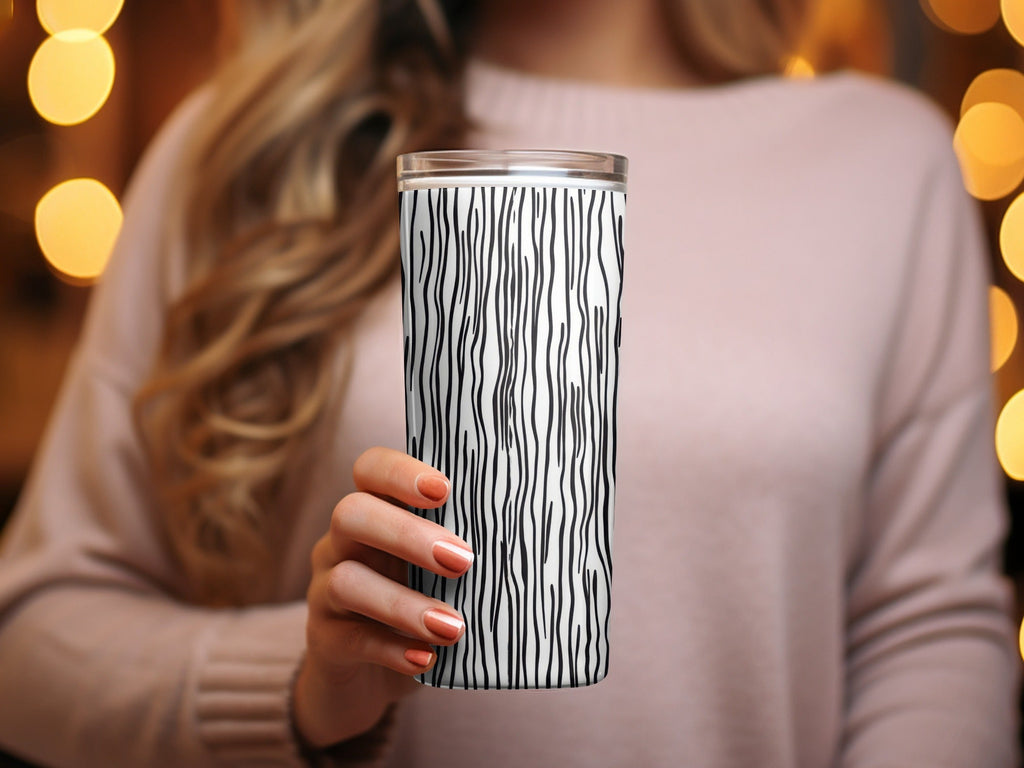 Black and White Wavy Lines Seamless Background Modern Pattern Abstract - Moore and Mountain