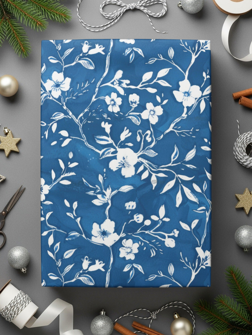 Blue Chinoiserie Pattern Seamless Background - Moore and Mountain