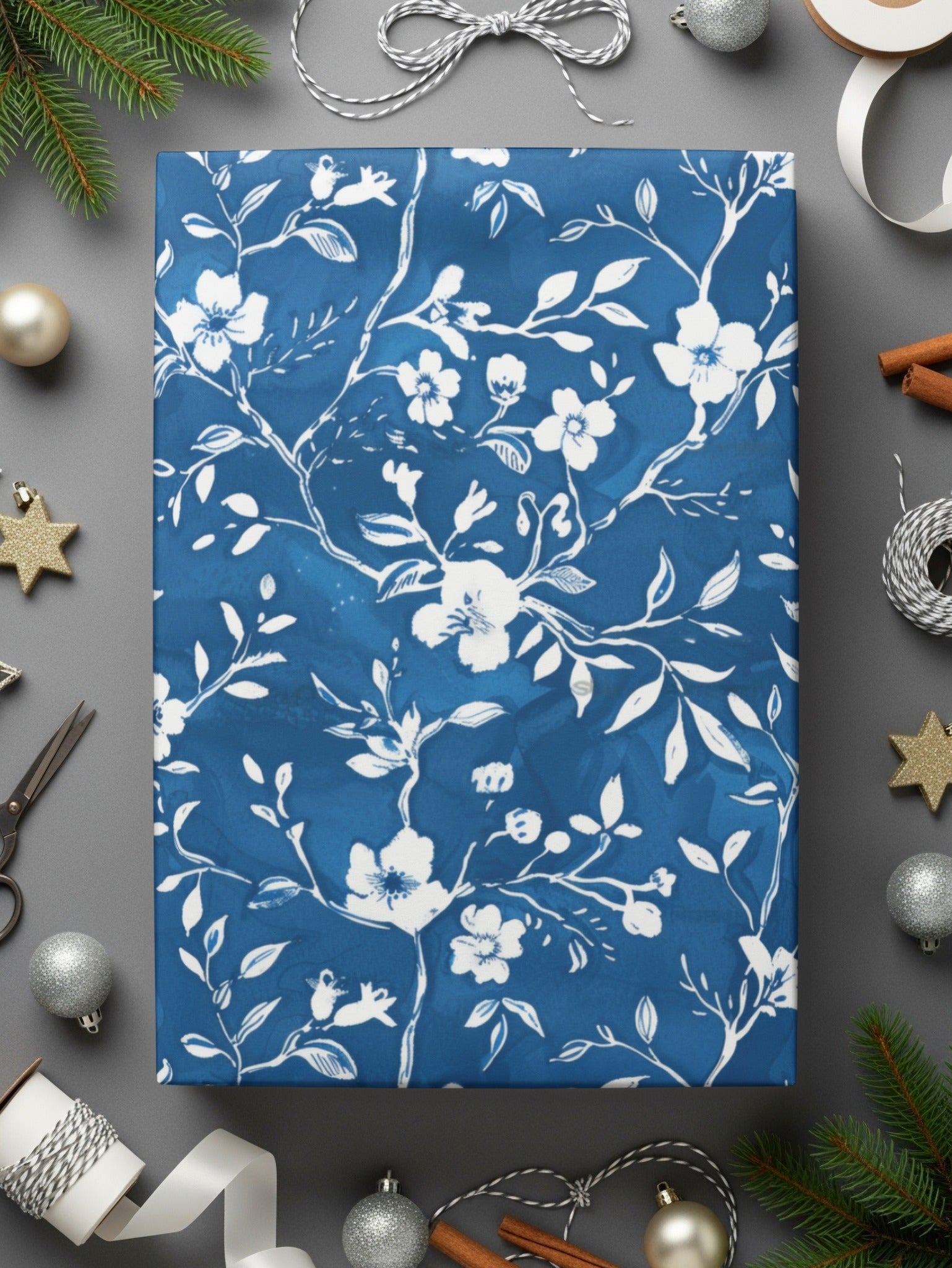 Blue Chinoiserie Pattern Seamless Background - Moore and Mountain