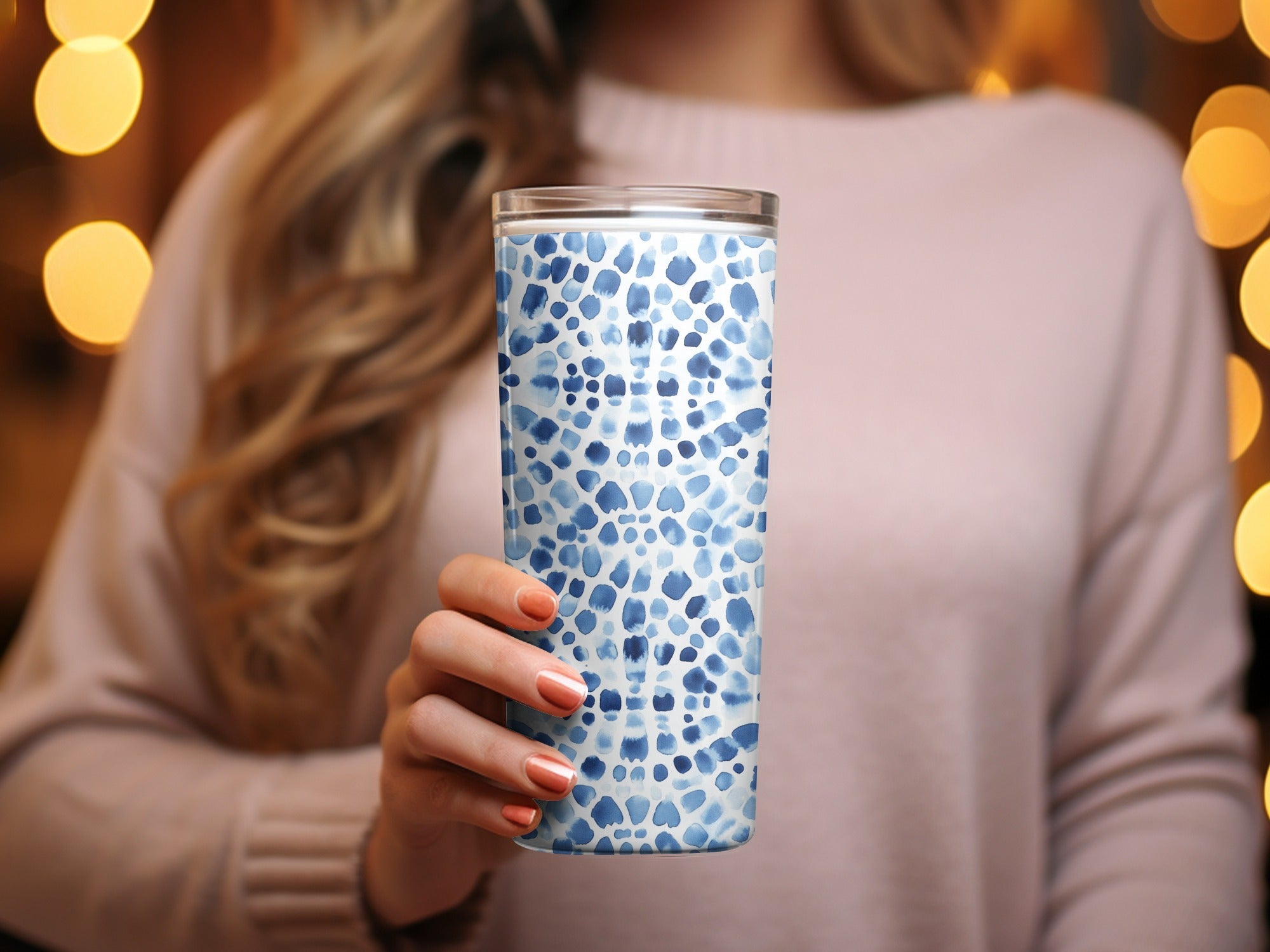 Blue Shibori Seamless Watercolor Geometric Pattern, Indigo Ink Digital Paper, Abstract Textile Design, Surface Pattern Design - Moore and Mountain