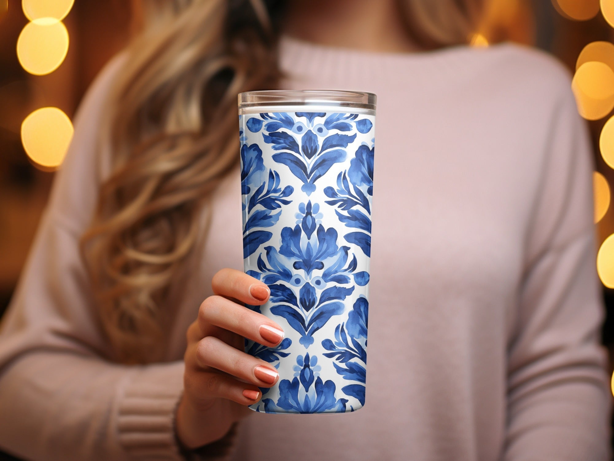 Blue Shibori Seamless Watercolor Geometric Pattern, Indigo Ink Digital Paper, Fabric Design, Scrapbooking Paper, Printable Pattern - Moore and Mountain