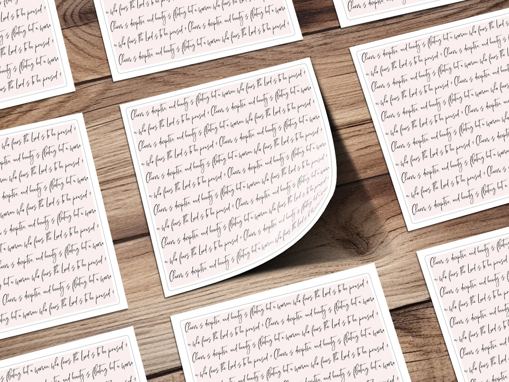 Elegant Handwritten Wisdom Scripture Print product