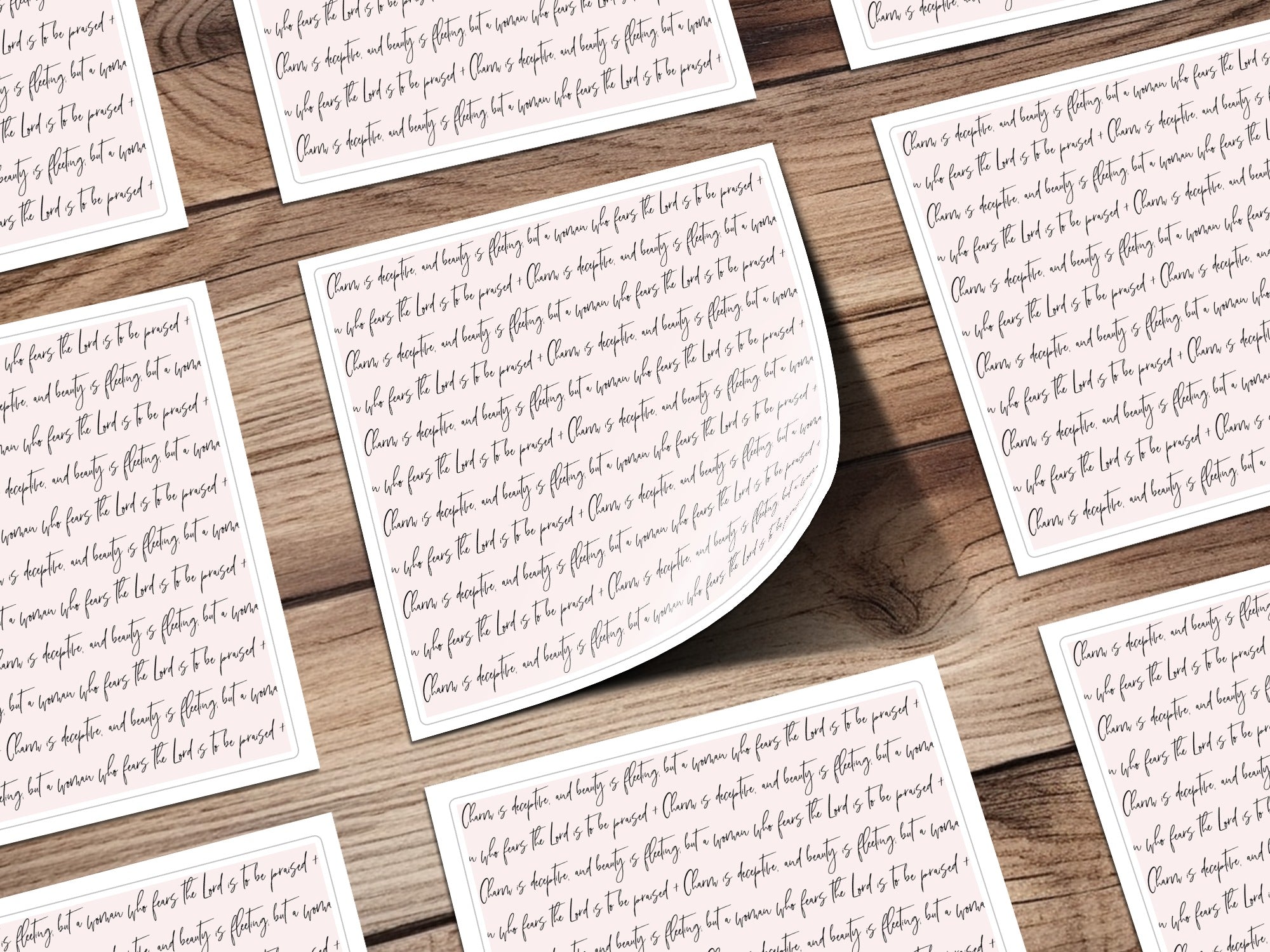 Elegant Handwritten Wisdom Scripture Print product