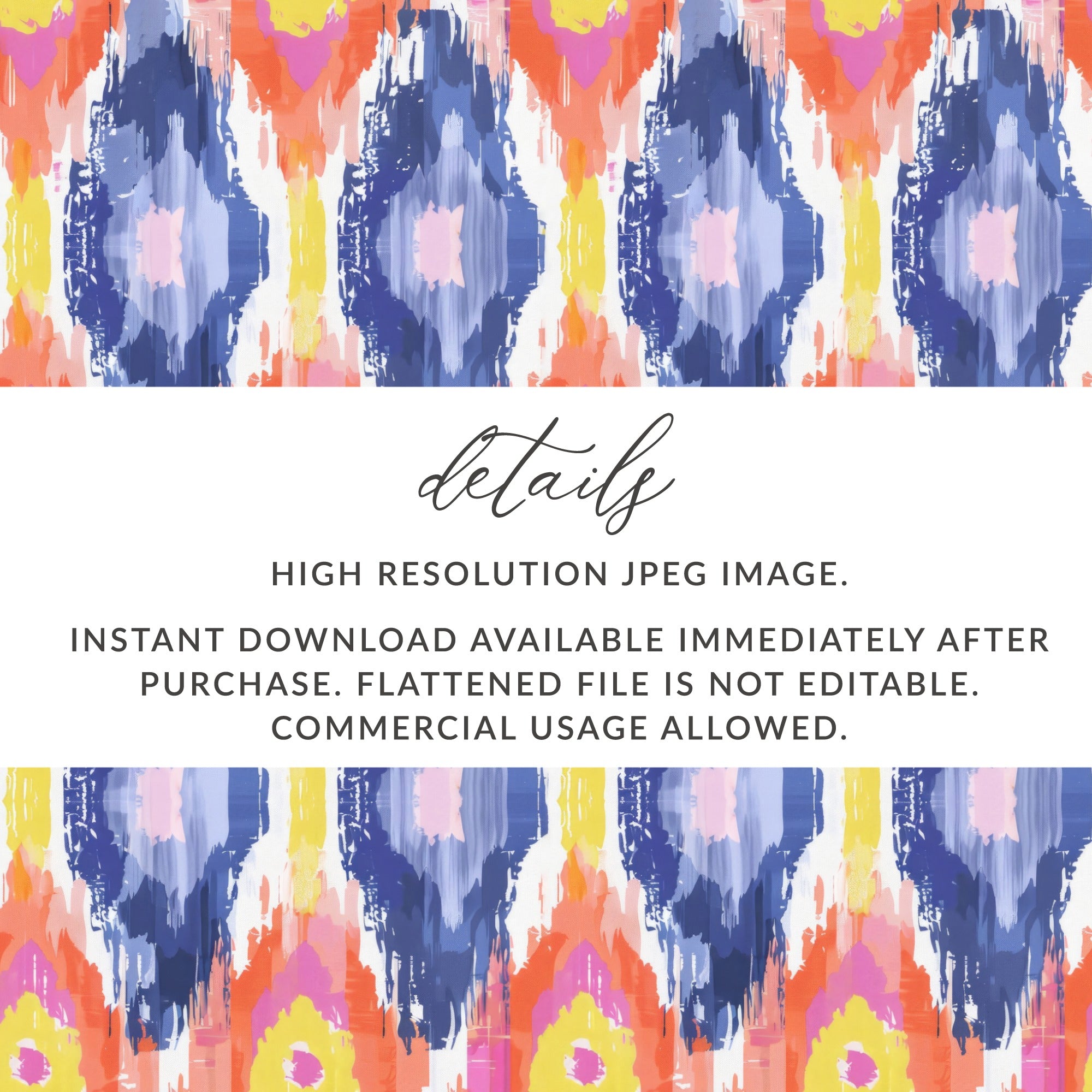 High Resolution Ikat Pattern Digital Download Image