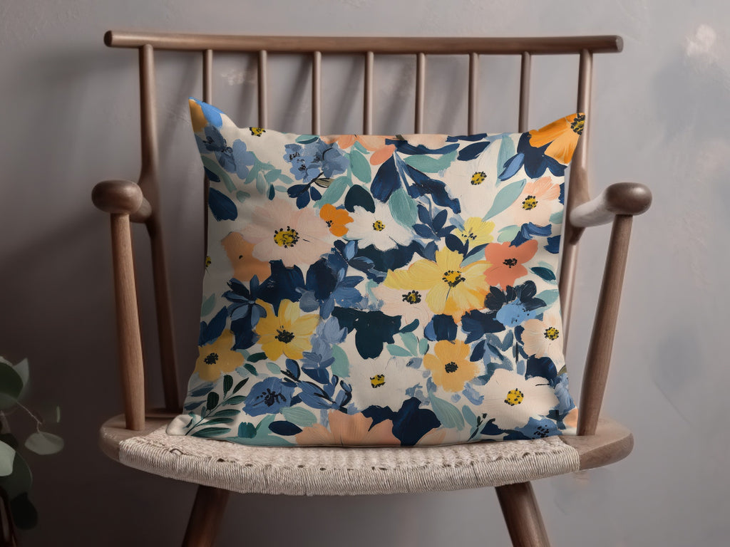 Floral Pattern Decorative Pillow Cushion for Home Decor