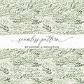 Green Leaves Leafy Vines Seamless Pattern product