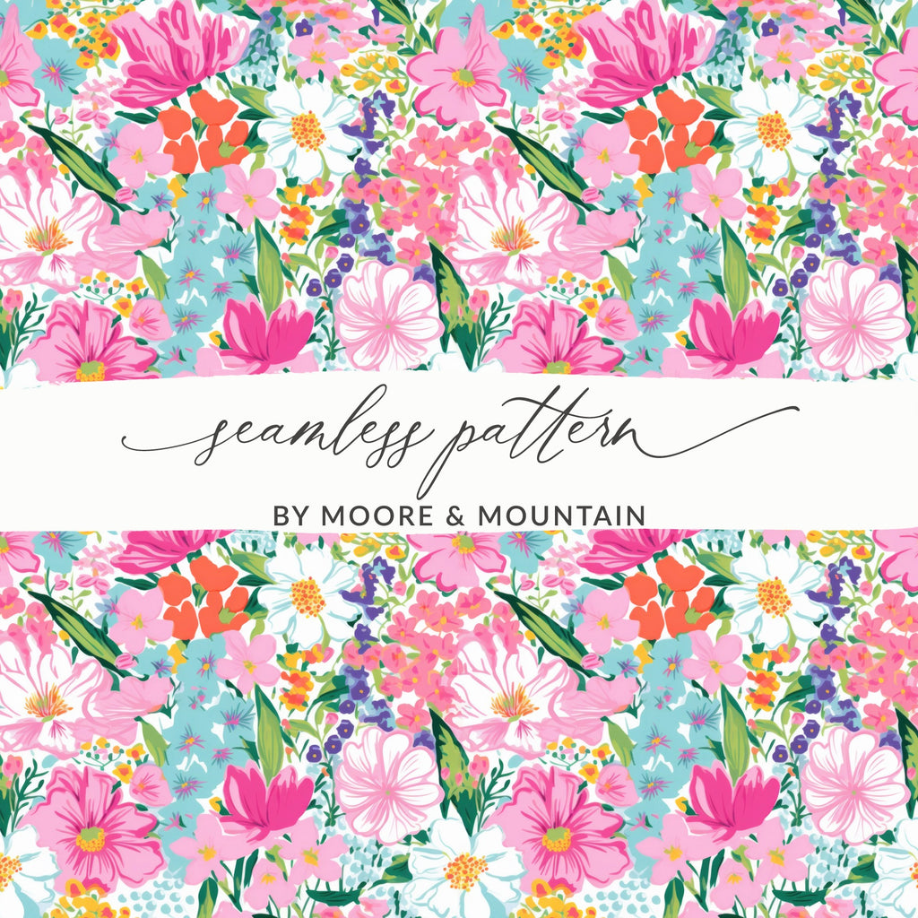 Vibrant Floral Seamless Pattern by Moore & Mountain