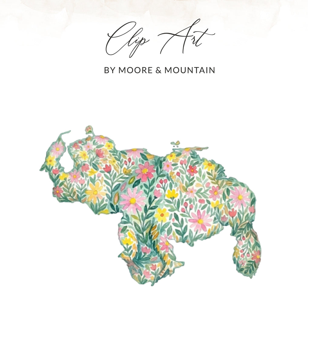 Venezuela map filled with watercolor flowers and leaves.