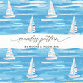 Blue Ocean Sailboat Seamless Pattern Design