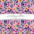 Colorful Floral Seamless Pattern by Moore & Mountain