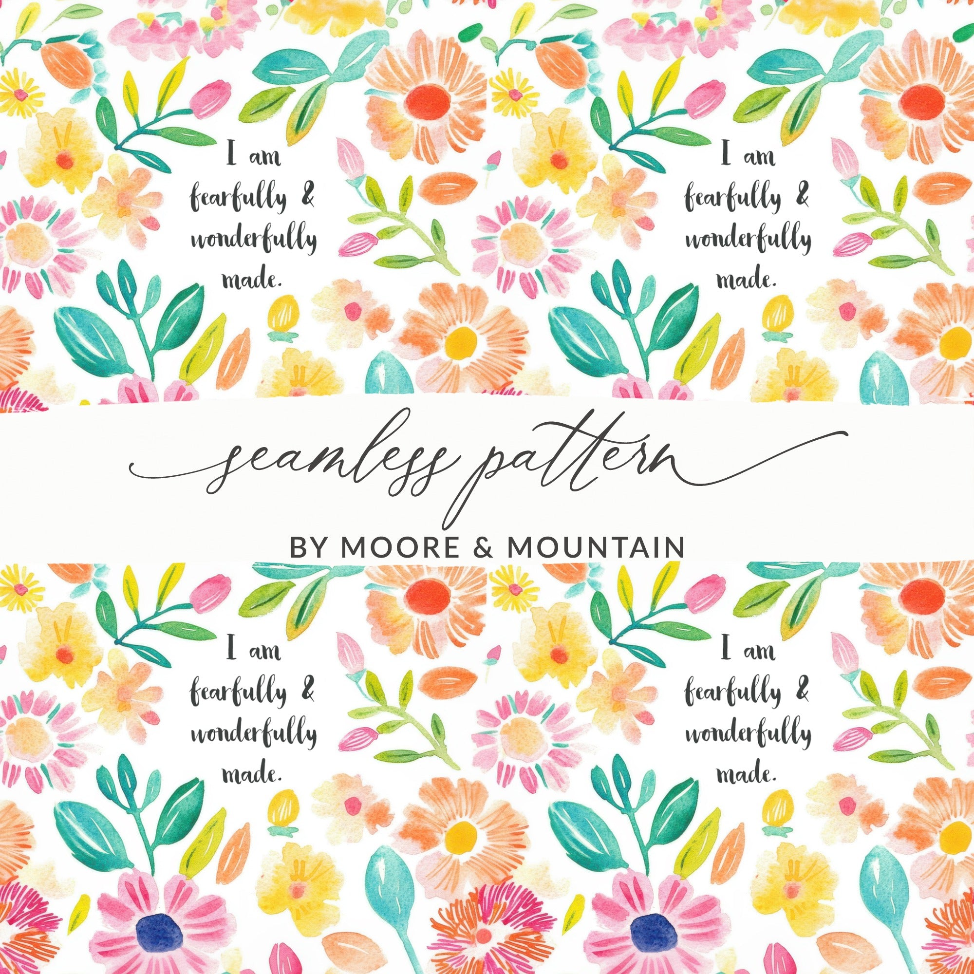 Seamless Pattern by Moore and Mountain floral Design